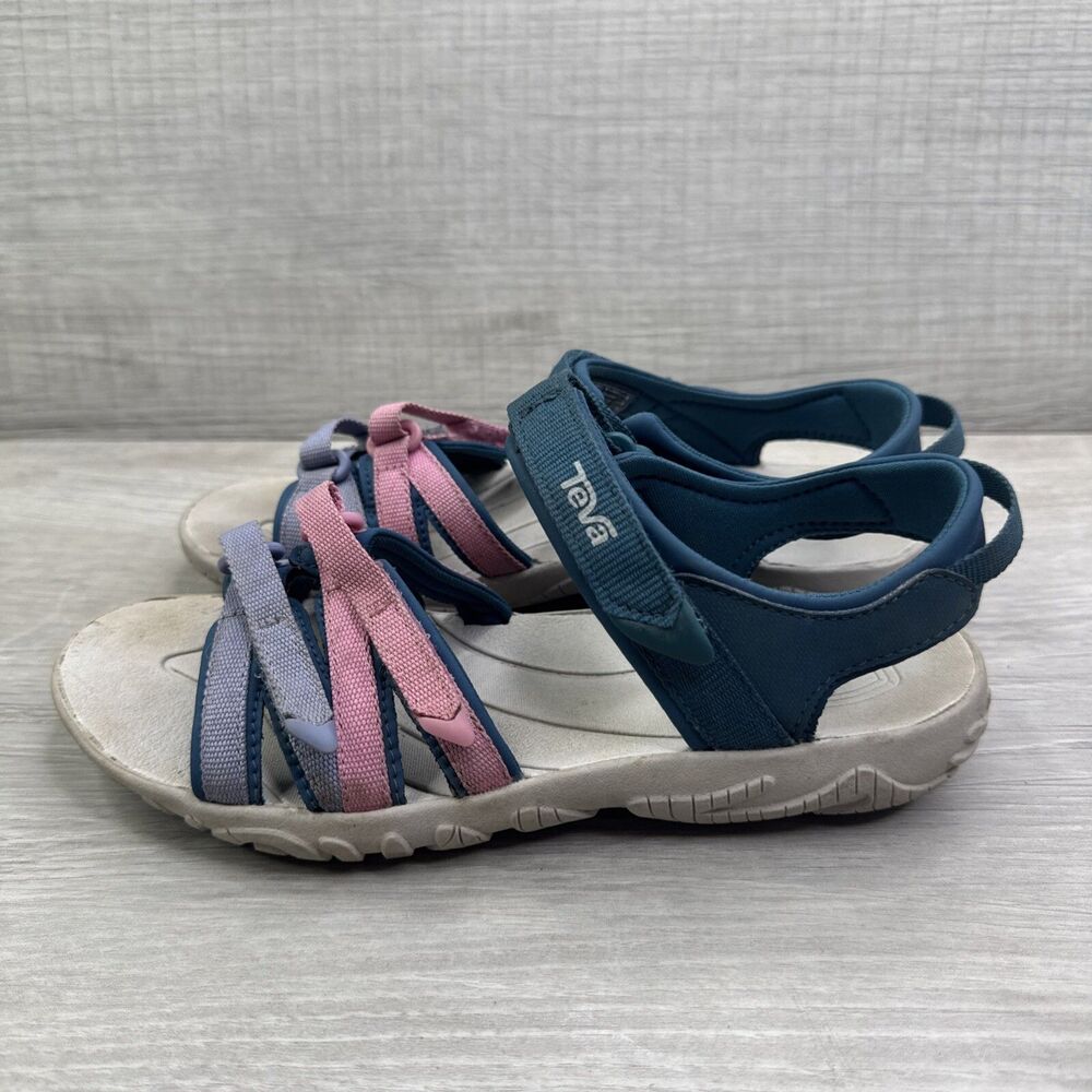 Teva Big Kids' Tirra Sandal Blue Coral Multi - 1019395C Blue Coral Multi - Picture 3 of 8